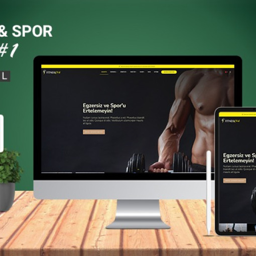 Fitness & Spor Salonu Kurumsal Tema #1