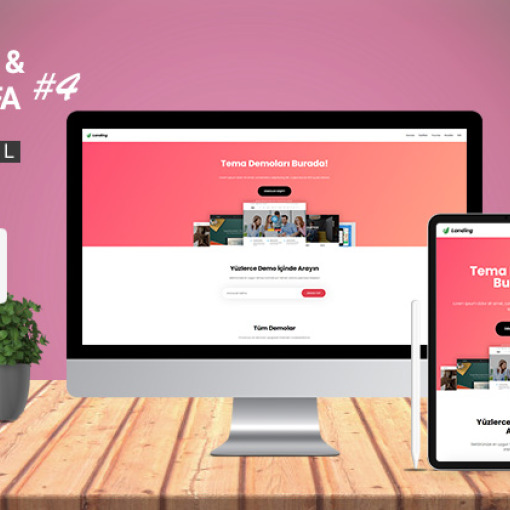 Landing & Tek Sayfa Kurumsal Tema #4