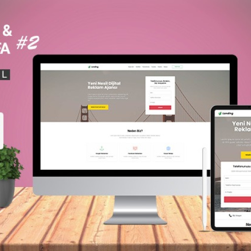 Landing & Tek Sayfa Kurumsal Tema #2
